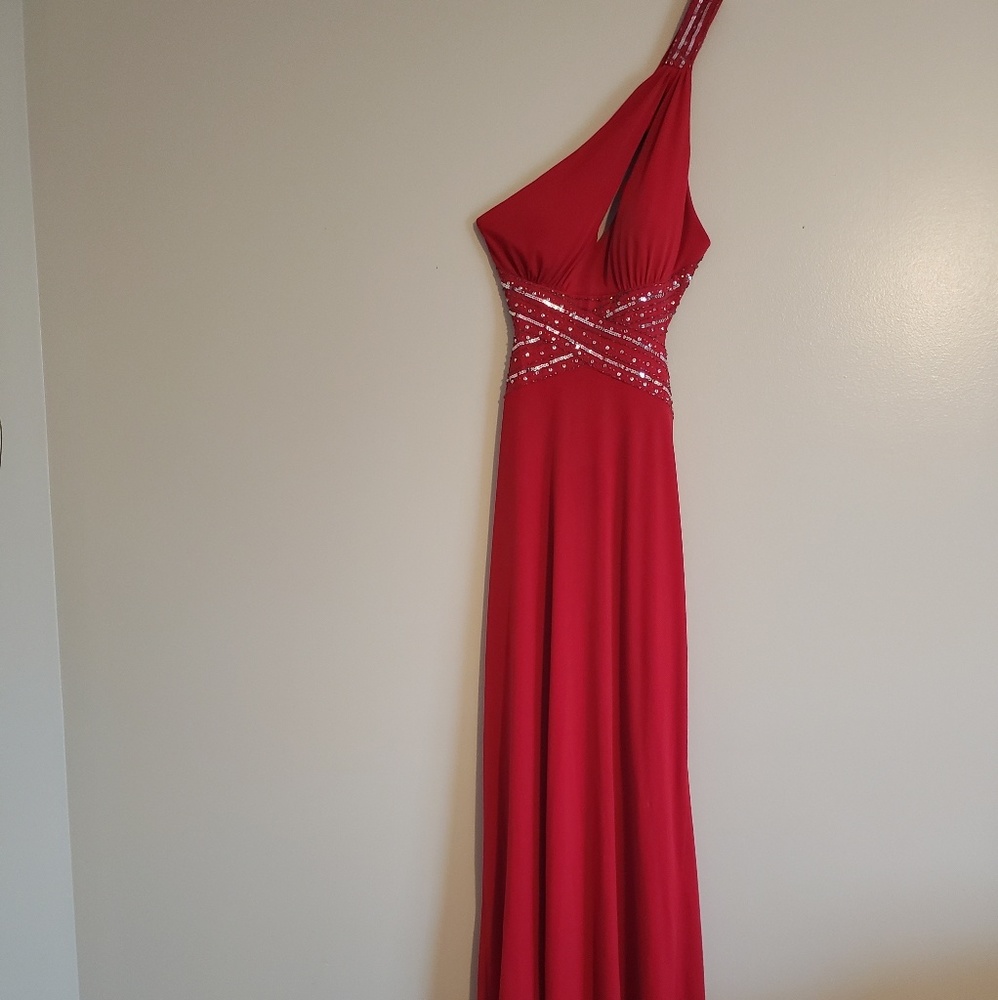 Red Hailey Logan Formal Dress